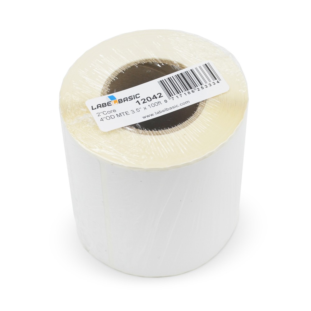 Labels for Epson CW-C4000 Printer 3.5" Continuous Label Rolls 100 ft Matte Bl...