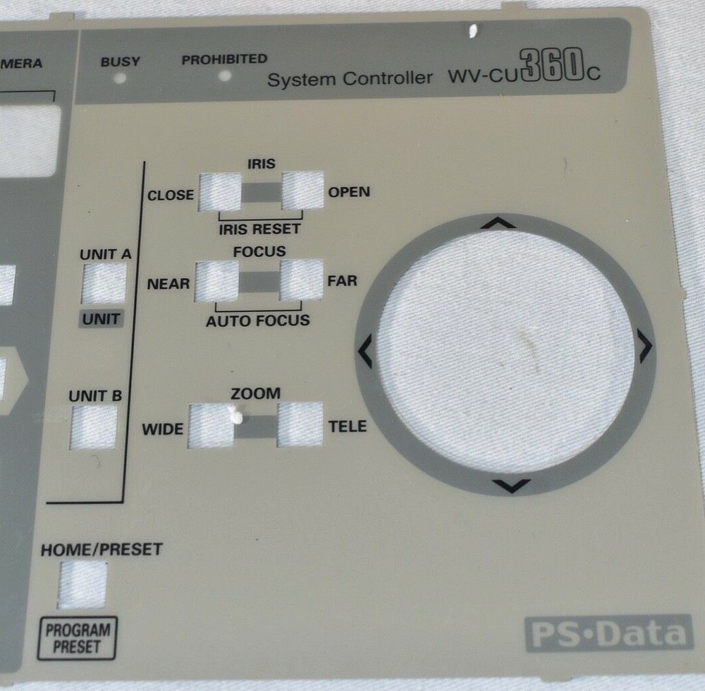 PANASONIC WV-CU360C System Controller Face Plate + FAST SHIPPING!!!