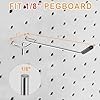 Pegboard Hooks 25 Pack 4" Silver for 1/8" Board