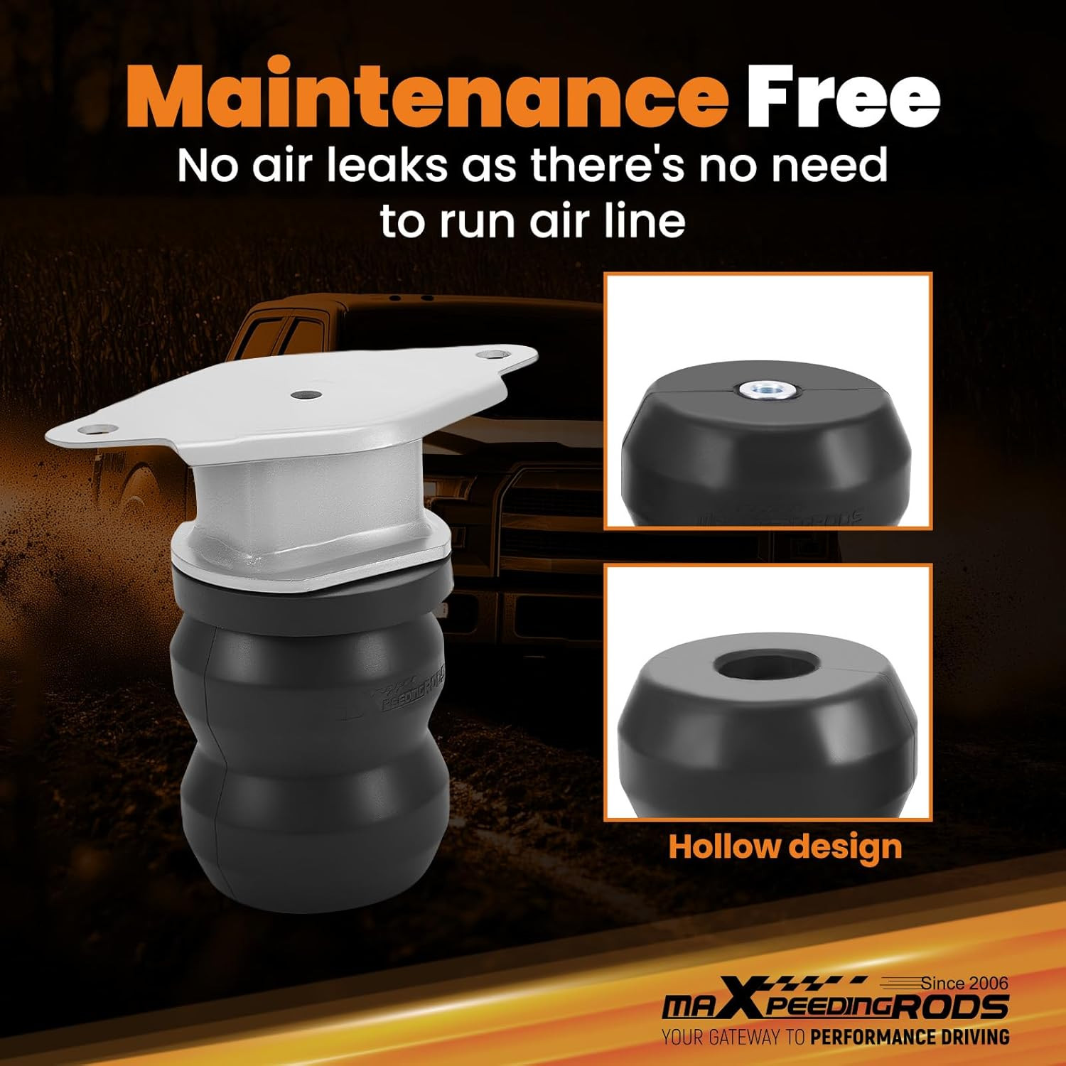 8600LB Rear Suspension Helper Spring Kit for Ford F350 Super Duty 2017-2025