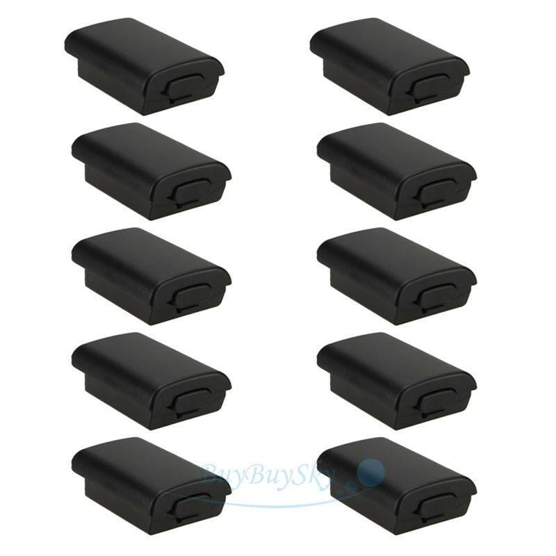 Black Replacement Backup Battery Cover for Xbox 360 controller Case Shell Pack