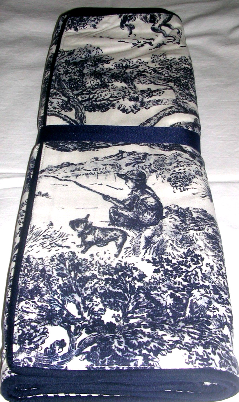 POTTERY BARN BRANDON MAXWELL GROVELAND TOILE REVERSIBLE TABLE RUNNER 18X108 NWTG