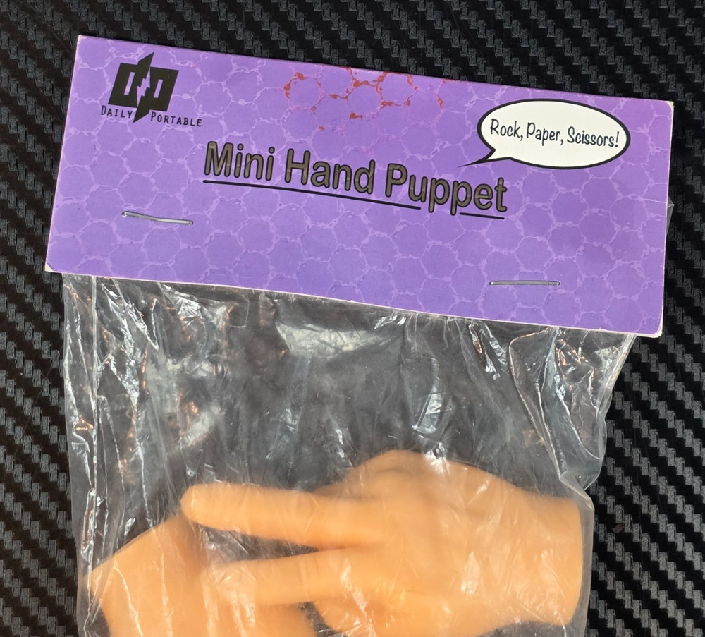 Daily Portable LLC Tiny Hands Rock, Paper, Scissors Mini Hand Puppet