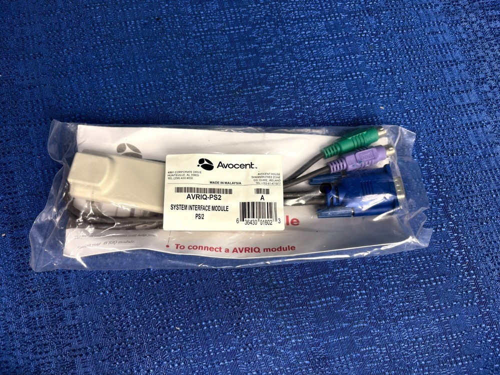 Avocent AVRIQ-PS2 System Interface Module KVM switch - NEW