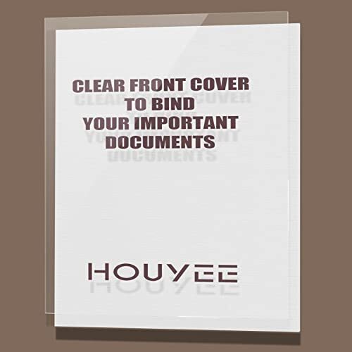 200 Pack 6 Mil PVC Binding Presentation CoversClear Report Covers for Binding...