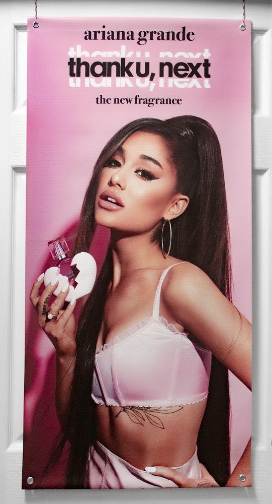 Ariana Grande "Thank U, Next" Vinyl Banner (100 x 50) Perfume Promo Poster 2019