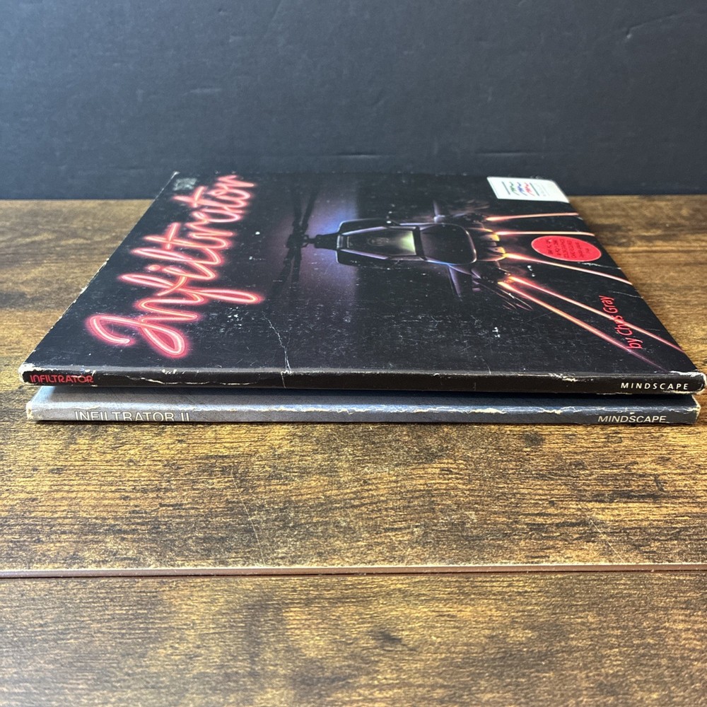 PC IBM Infiltrator & II (1 & 2) Computer Game Software MINDSCAPE by Chris Gray