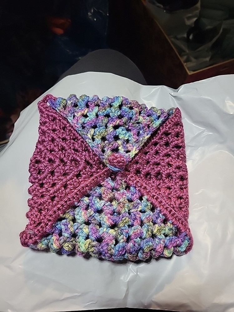 Granny Square Clutch Purse Envelope