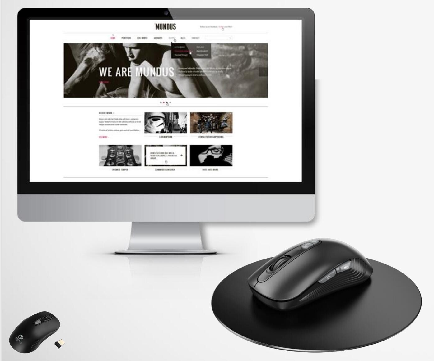 AI Voice computer mouse wireless, 115 Languages Translation Voice Type 400 words