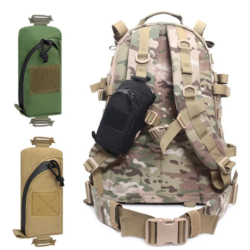 Tactical Molle Accessory Pouch Backpack Shoulder Strap Bag Tape Additional Bag