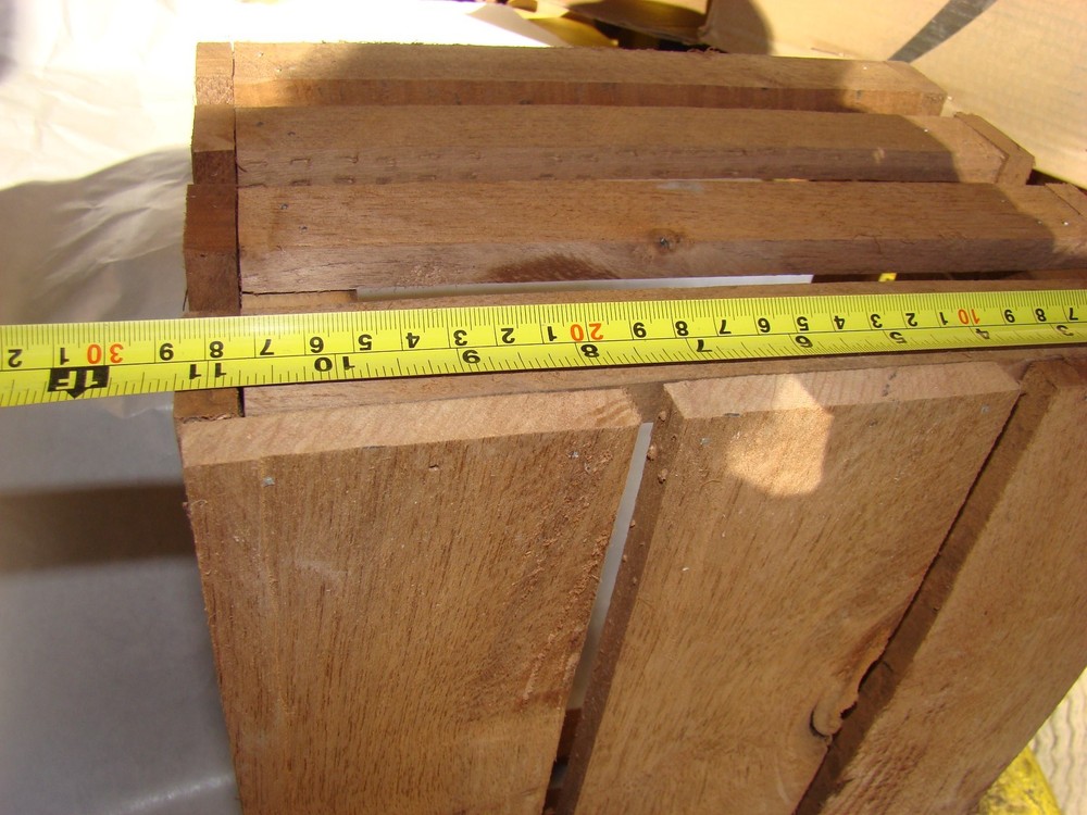1/2 Bushel Black Walnut Decorative Crate