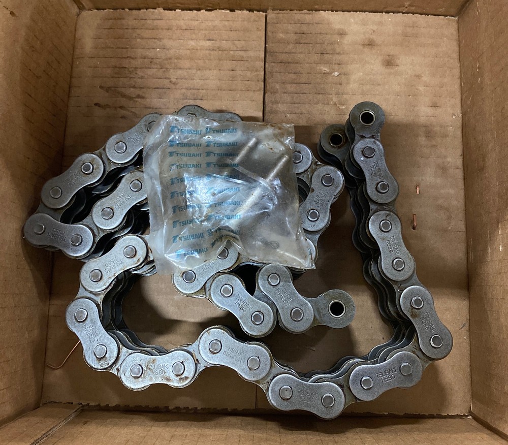 Tsubaki RS80 4FT Double Roller Chain, 4 Feet
