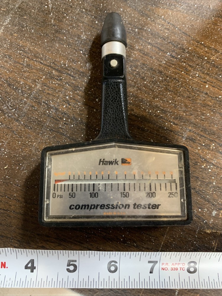 Vintage Hawk Classic Car Engine Compression Tester