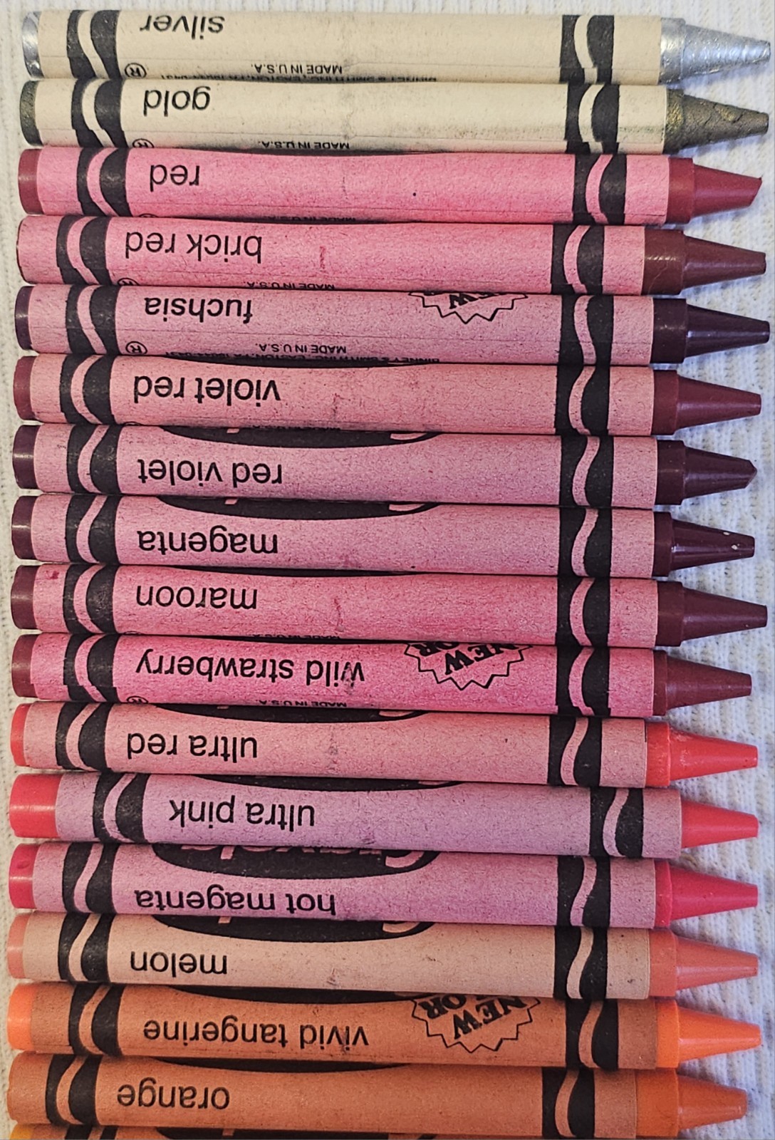 1990 Crayola Crayons 1st EVER Dandelion Cerulean + Indian Red Thistle Goldenrod