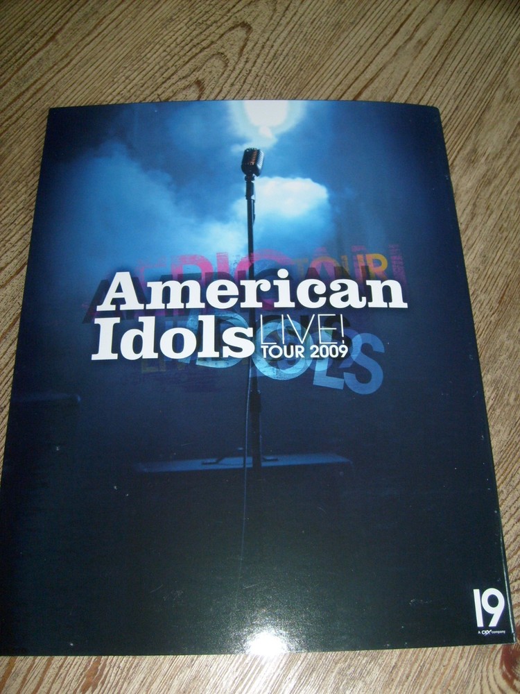American Idol Concert Tour Program 2009 Kris Allen Adam Lambert Danny Gokey