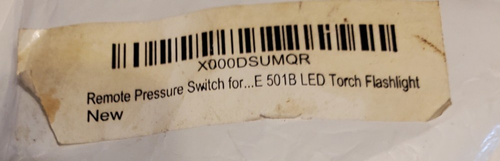 Remote Pressure Switch for E501B LED Torch Light NEW