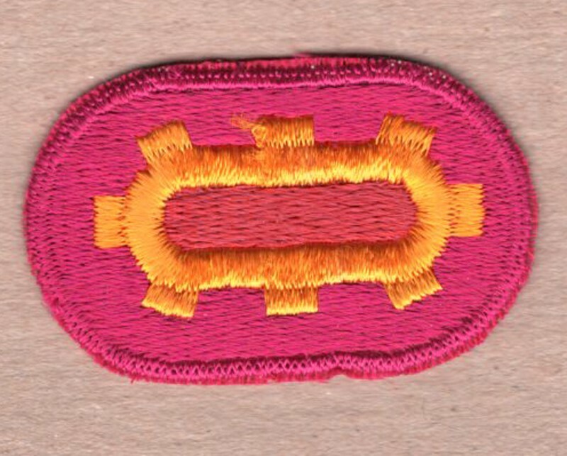 Army Airborne Oval Patch:  801st Maintenance Battalion - cut edge