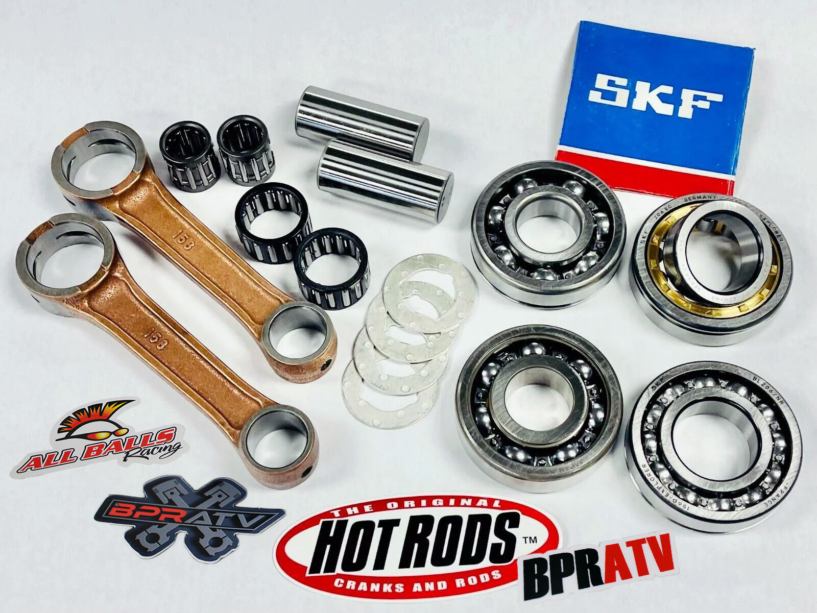 Banshee +4mm Stroker Crank Rebuild Maxload SKF Bearings 115mm Connecting Rod Kit