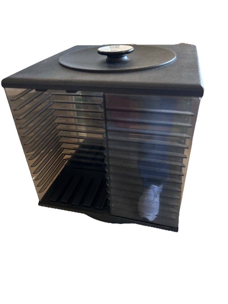 Retro 56 CD Spinner Spinning Carousel Storage Holder Revolving Tower Stand Cube
