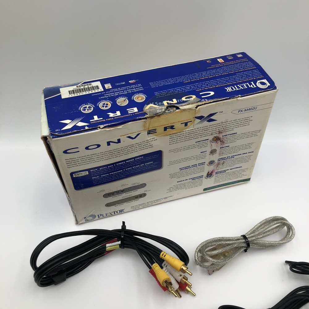 Plextor PX-M402U Digital Video Converter DiVX +DVD Editing Creation Bundle