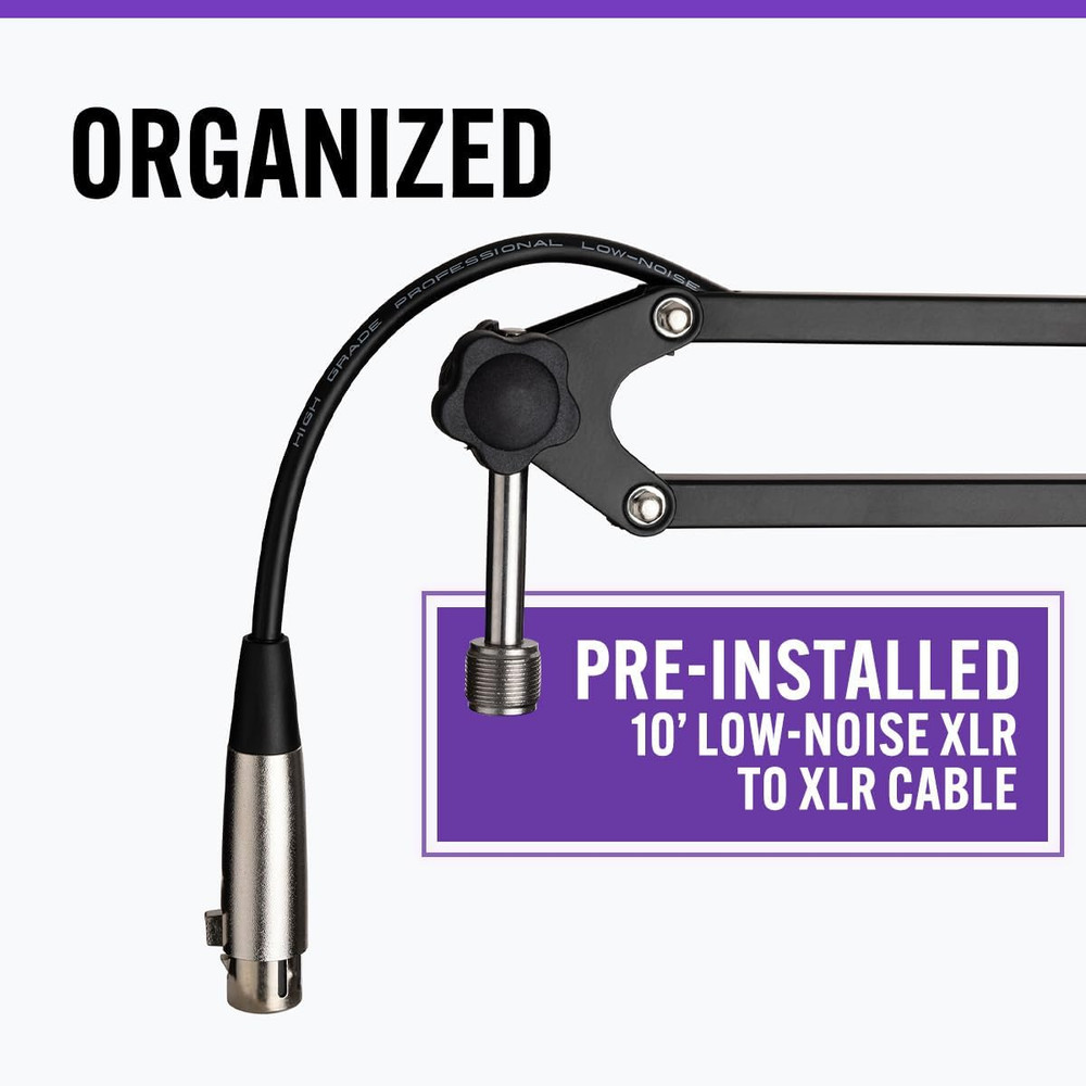 MBS5000 Broadcast Mic Boom Arm - Experience Unparalleled Control and Versatility