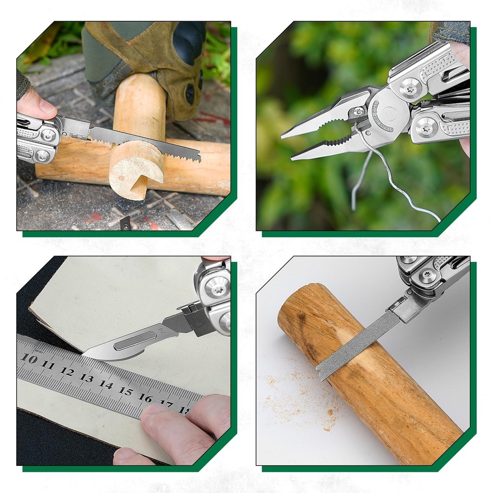 BIBURY Multitool Pliers Spare Parts Kit, Replaceable Wire Cutter, Screwdriver...