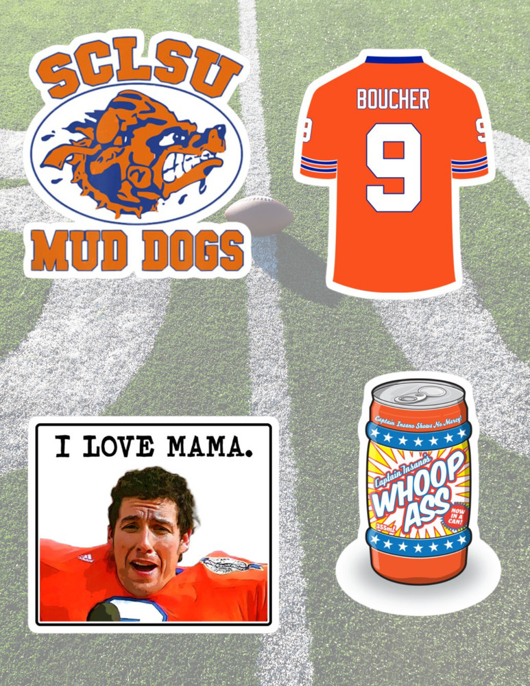 Waterboy 4pc 90's Sticker Pack