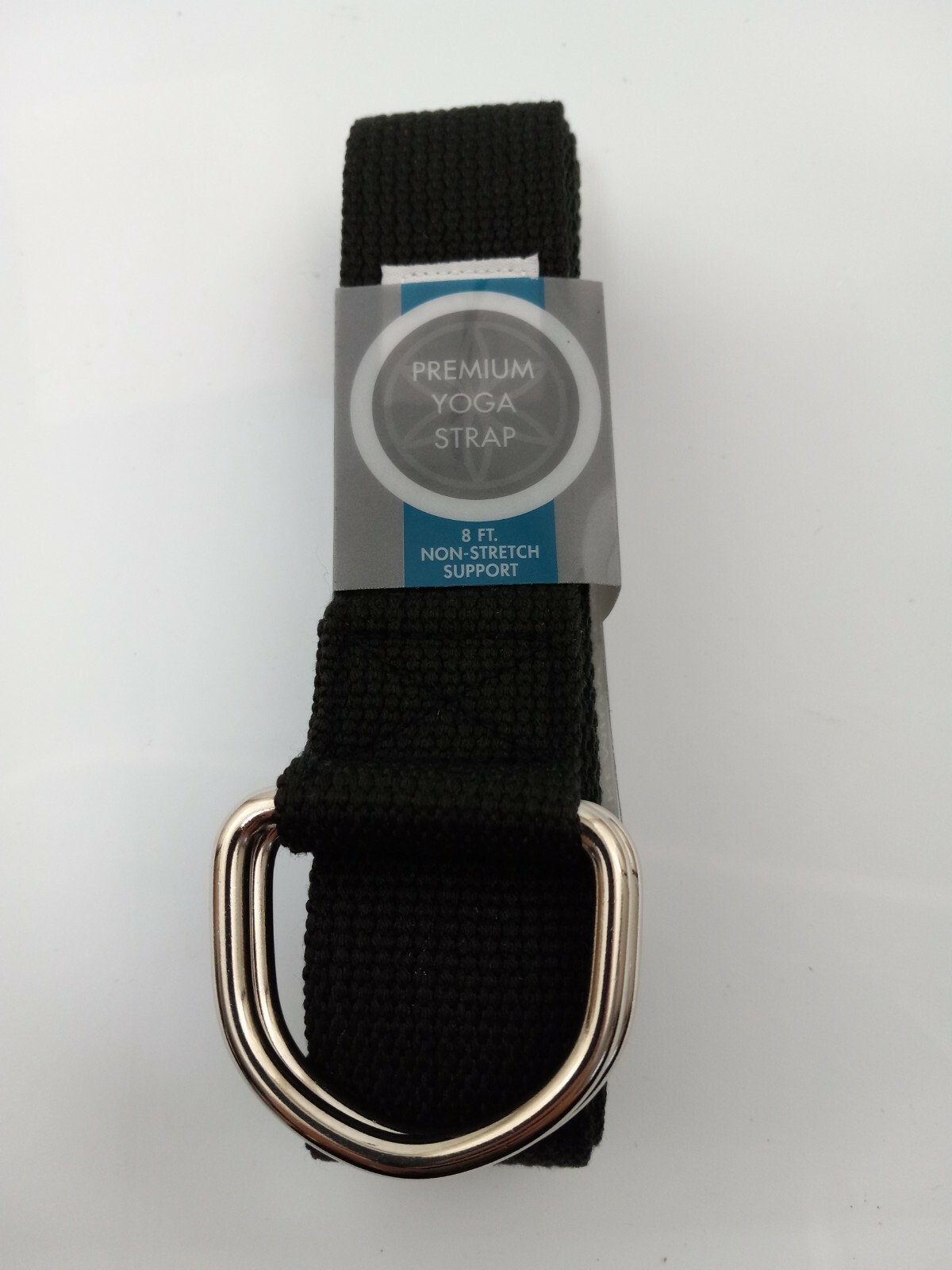 Gaiam Premium Yoga Strap 8ft Non-Stretch Support in Black NWT