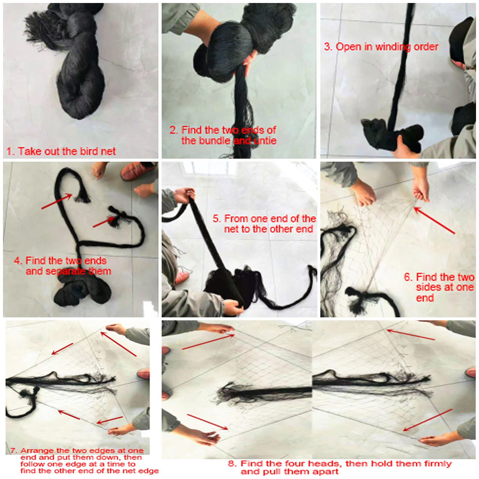 Anti Bird Netting Garden Net Poultry Aviary Barrier Net for Garden 50 X 100ft