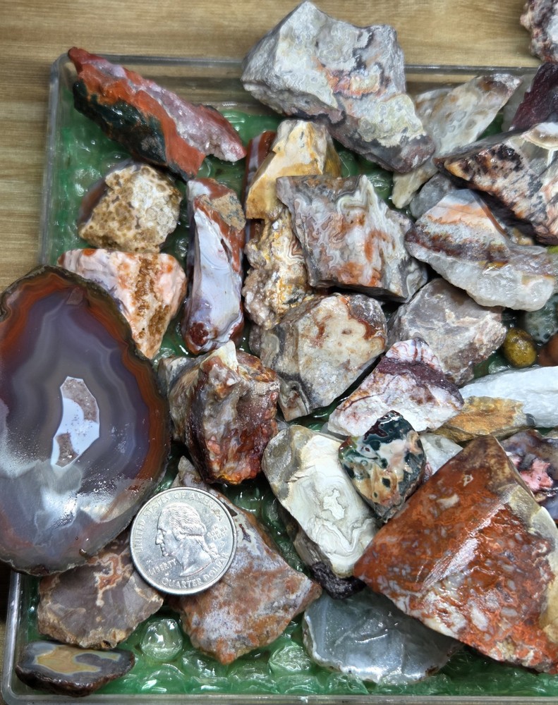 Mix Agate Rough 2 LB Lot - A5