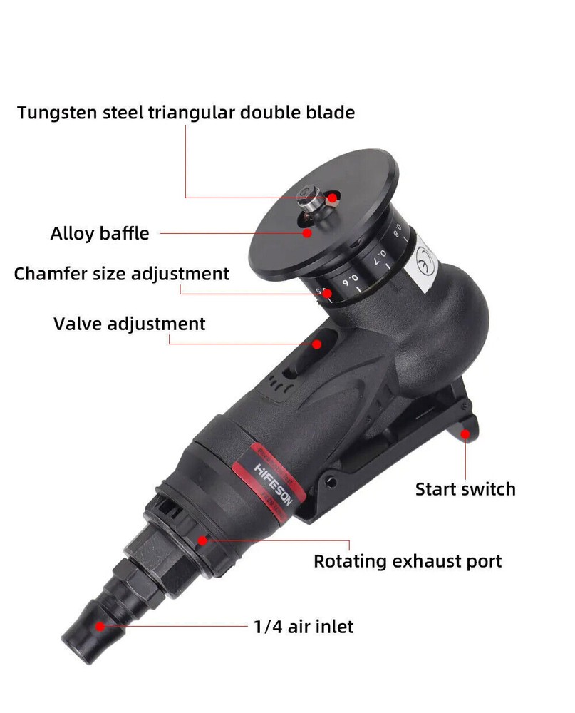 Pneumatic Chamfering Air Mini Grinder Deburring Beveling Trimming Machine