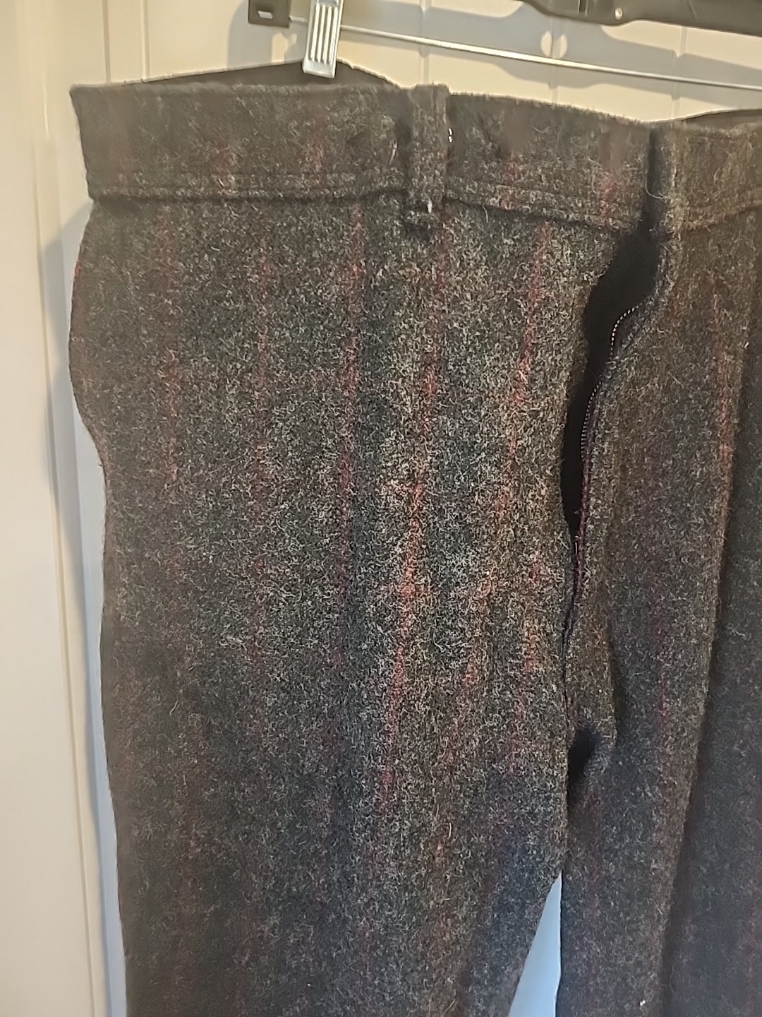 Heavy Wool Pants Unbranded Mens Size 42x24 Plaid Logger Hunting Trousers