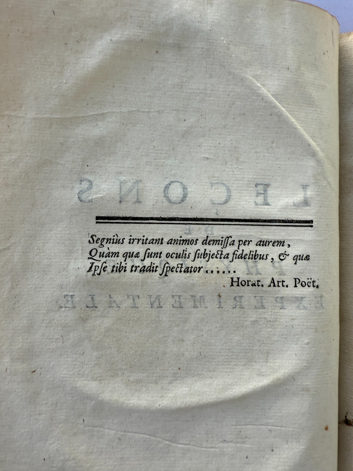 1742 LECONS DE PHYSIQUE EXPERIMENTALE SUR DE EQUILIBRE 6 PLATES VG+ CONDITIONS