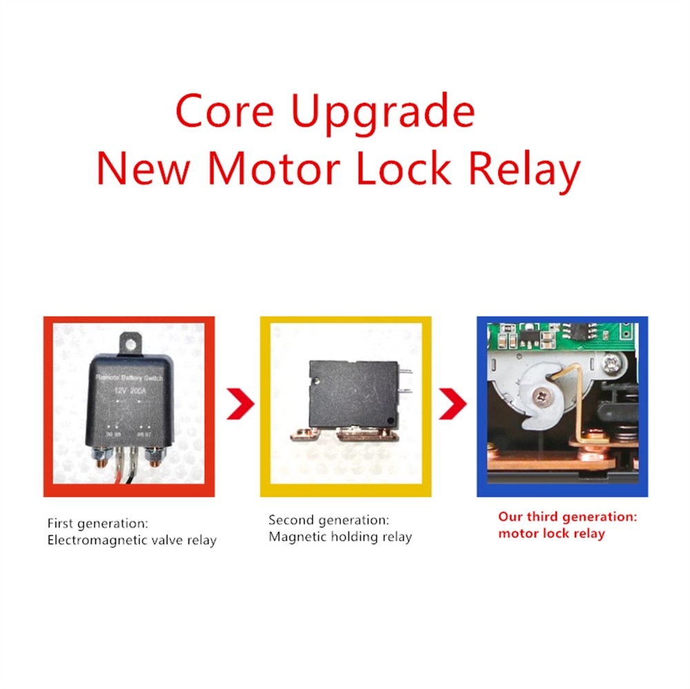 Universal Wireless 2Pcs Remote Control Button / Isolator Master Switch Voltmeter