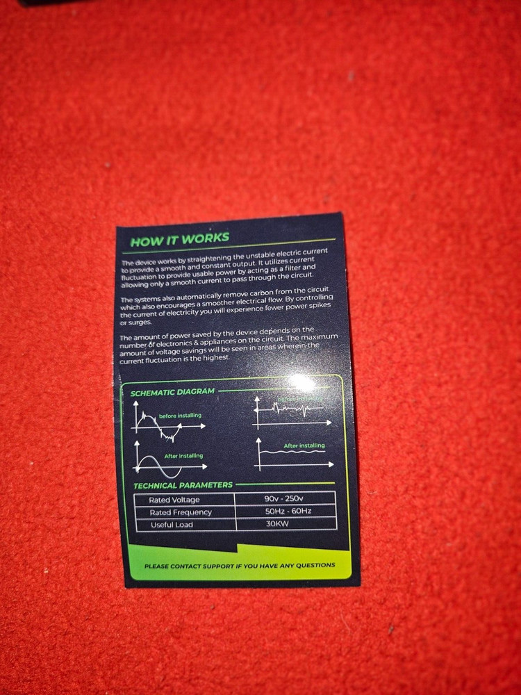 MIRACLEWATT Stabilize Electrical Current Protect Prolong Miracle Watt NIB