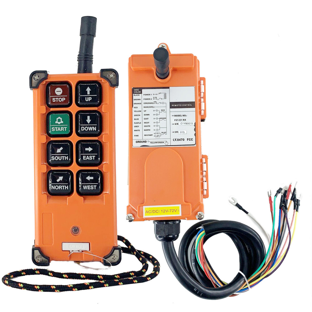 Hoist Crane Remote Control Wireless Transmitter & Receiver Industrial F21-E1B