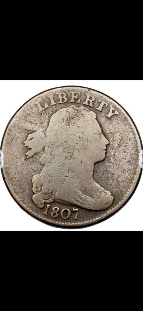 1807 Large Cent Comet Obverse var3