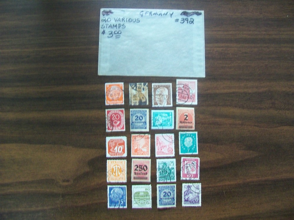 Germany Postage Stamps - Germany - Vintage - 20 Various Stamps (392)