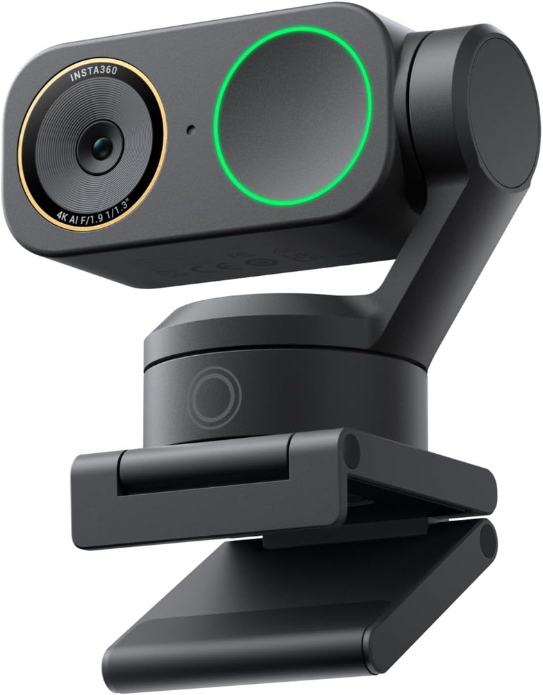 Link 2 Pro – 4K PTZ Webcam for Pc/Mac, 1/1.3” Sensor, Low-Light, AI Tracking, HD