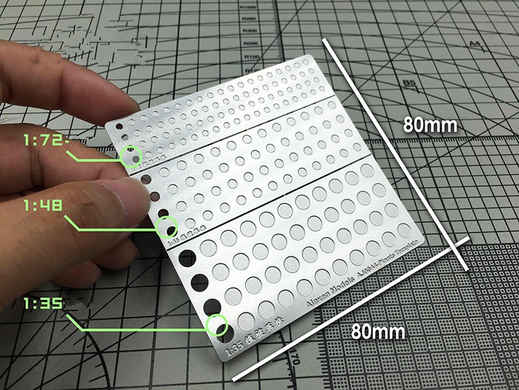 Stainless Steel Model Static Grass Planting Template Sand Table DIY Scenario E