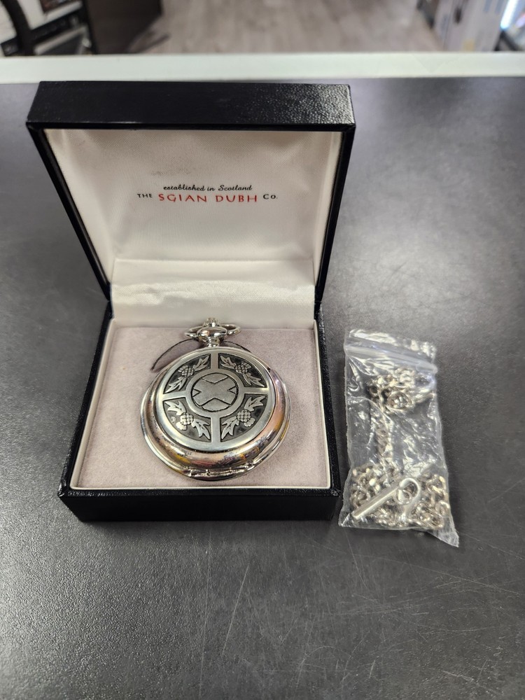 Sgian Dubh Thistle Automatic Pocket Watch - Pw112m
