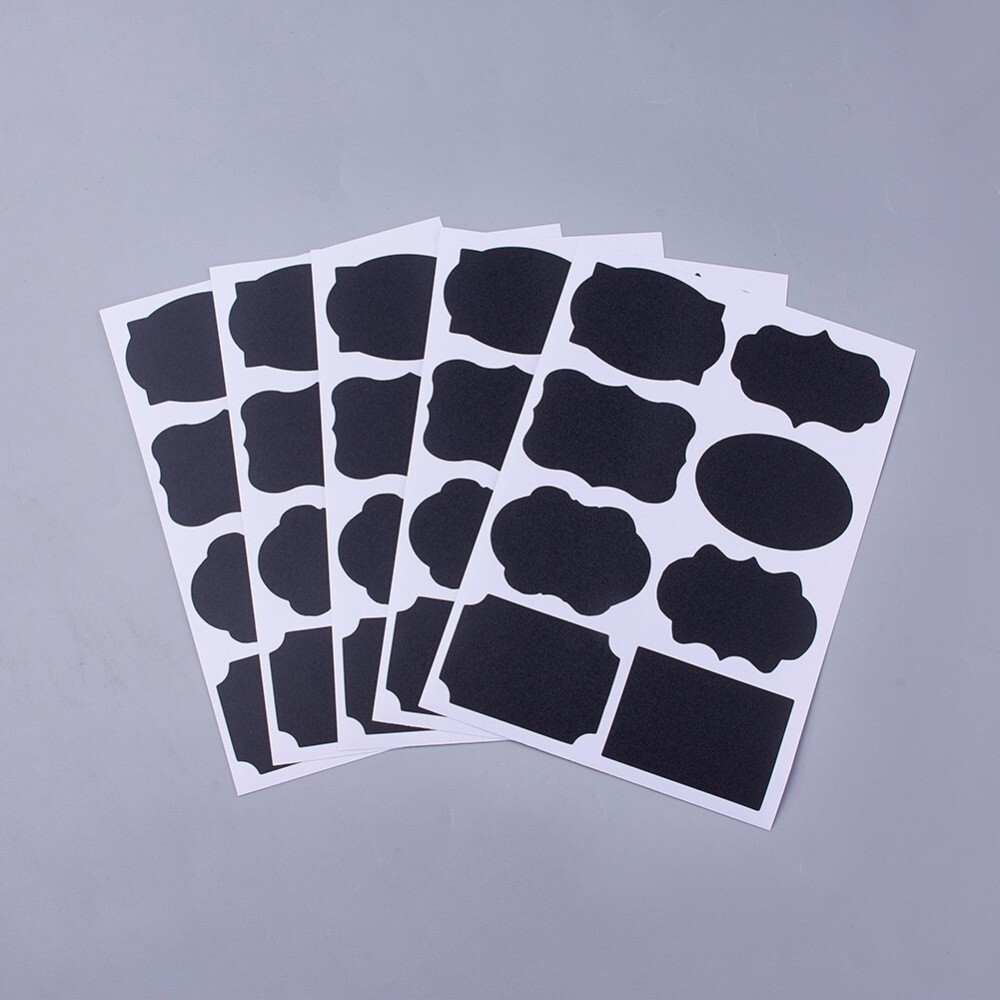 Chalkboard Adhesive Stickers: 10 sheets per pack