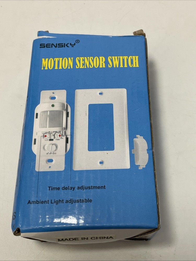New Sensky Motion Sensor Switch Ambient Light Ambient Adjustable Time Delay