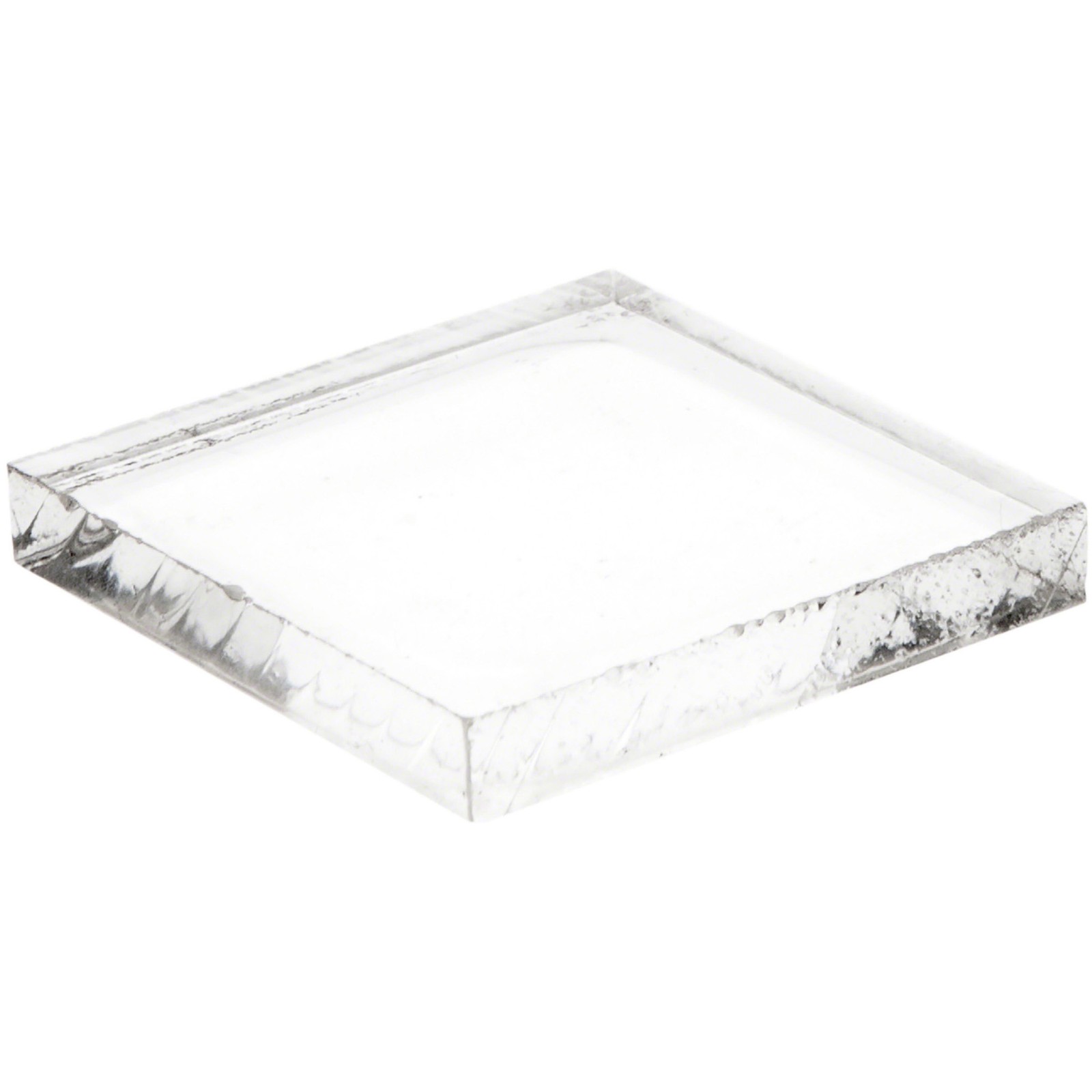 Plymor Clear Acrylic Square Display Base, 1.5" W x 1.5" D x 0.25" H