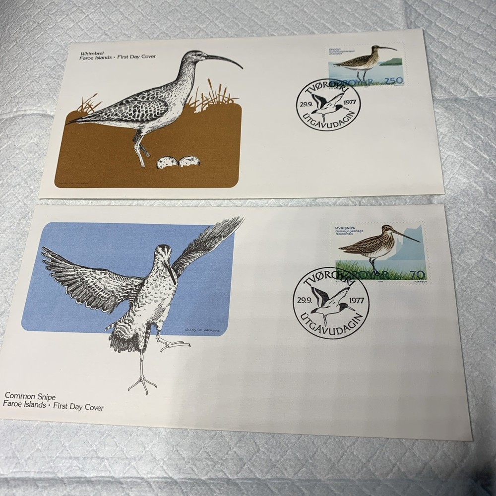 2 Pc. Faroe Islands FDC 1977