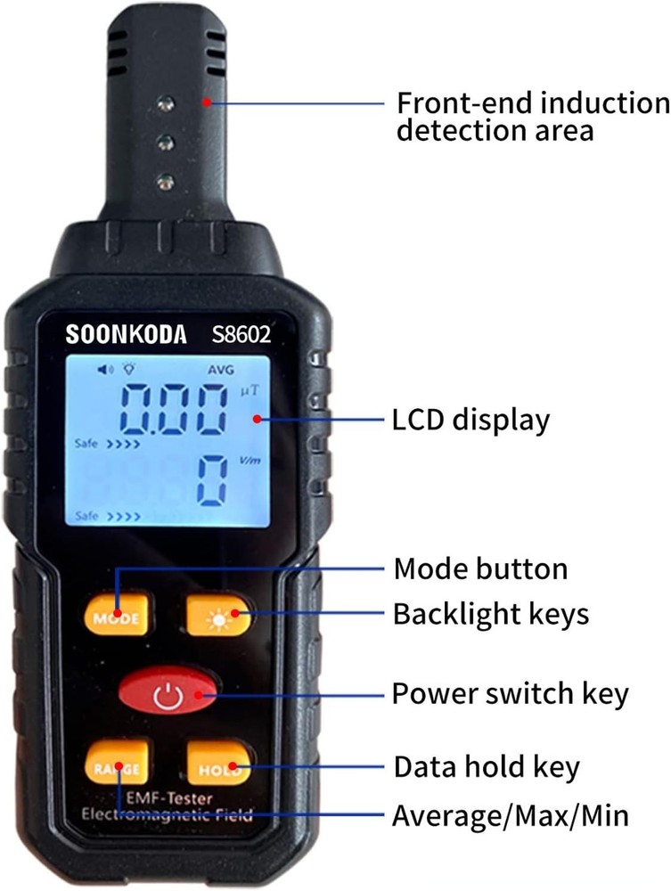 3-in-1 EMF Meter - Electromagnetic Field Tester