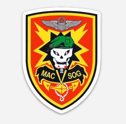 Special Forces MACV-SOG Sticker with Hook & Loop Morale Patch - No Tarrifs