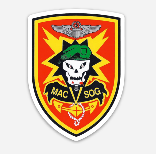 Special Forces MACV-SOG Sticker with Hook & Loop Morale Patch - Ships from USA