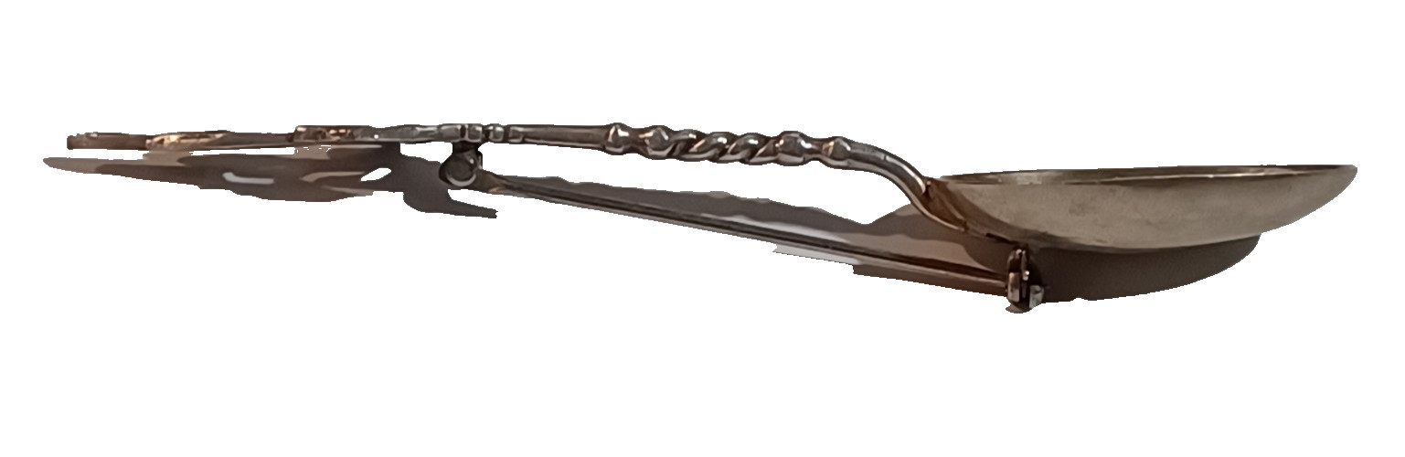 Vtg Scott Monument Edinburgh Saunders & Shepherd Sterling Spoon Brooch Pin