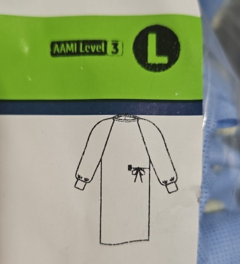 Halyard Surgical Gown Ultra With Polypropylene Fabric Size: LARGE *12-Pieces*